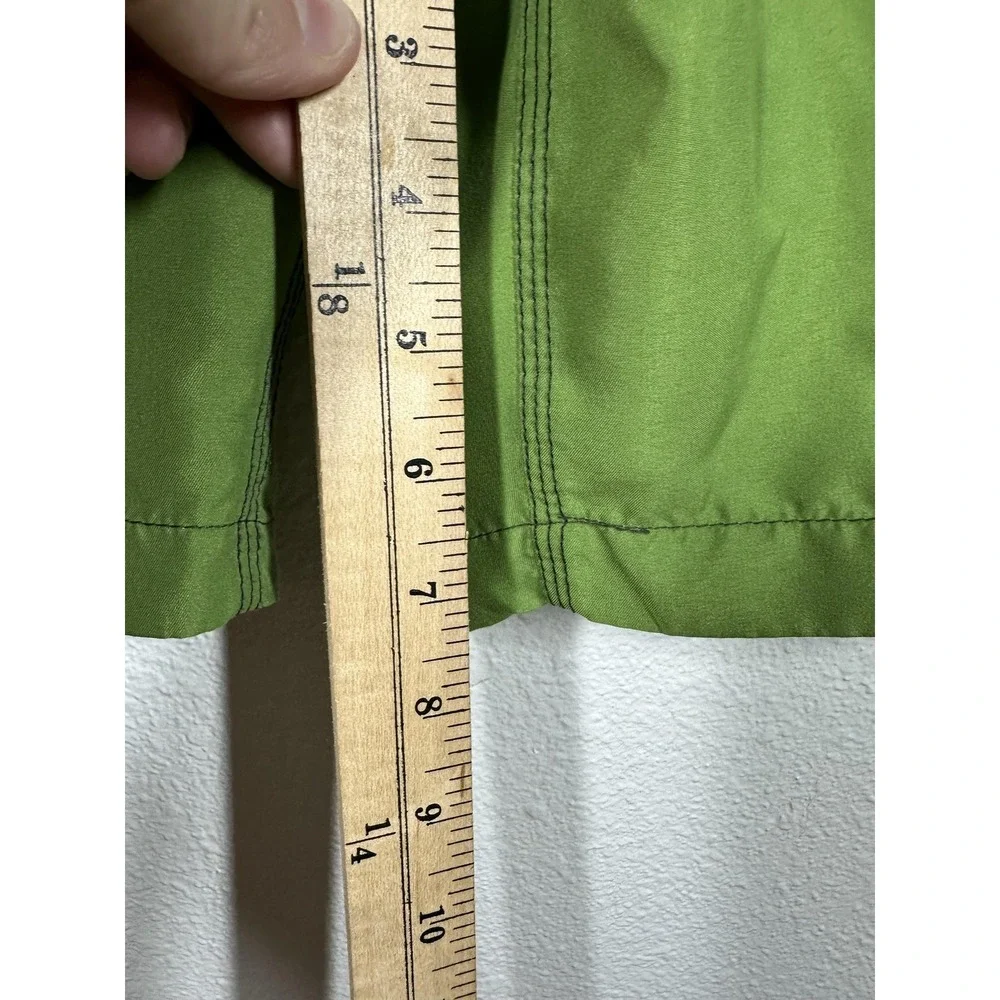 Free Country Swim Shorts Mens Medium Green Black‎ White Aqua Tech Boardshorts